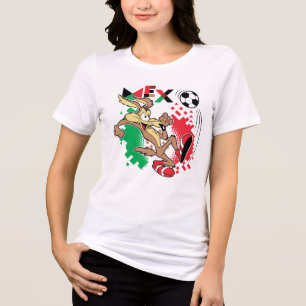 Camiseta Triblenda Equipo de fútbol de México gráfico de WILE E. COYO