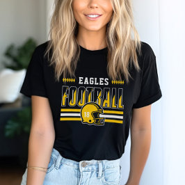 Camiseta Triblenda Equipo de Fútbol Personalizado con Franja Amarilla