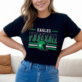 Camiseta Triblenda Equipo de Fútbol Personalizado con Franja Verde Ma