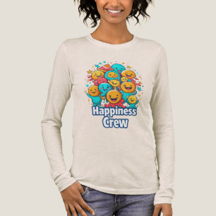 Camiseta Triblenda Equipo de la Felicidad - Tee de manga larga y aleg