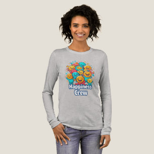 Camiseta Triblenda Equipo de la Felicidad - Tee de manga larga y aleg