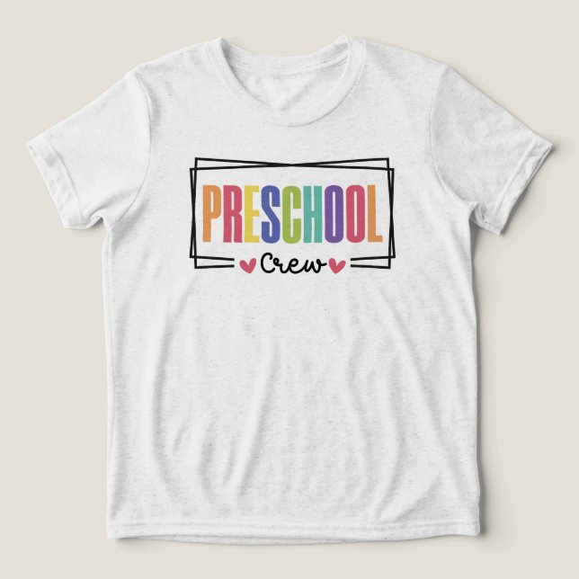 Camiseta Triblenda Equipo de Preescolar (Diseño delantero )