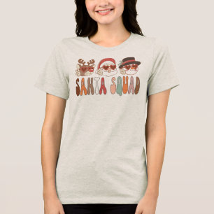 Camiseta Triblenda Equipo de Santa Navidad Regalo Familiar de Navidad