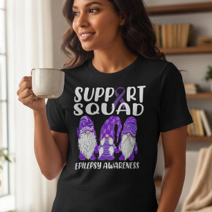 Camiseta Triblenda Equipo del gnomo púrpura de concienciación sobre l
