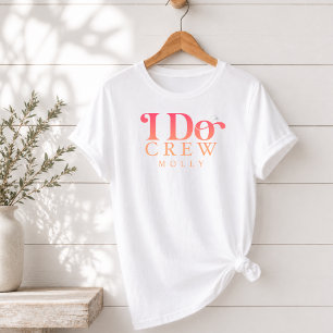 Camiseta Triblenda Equipo moderno I Do Crew degradado de puesta de so