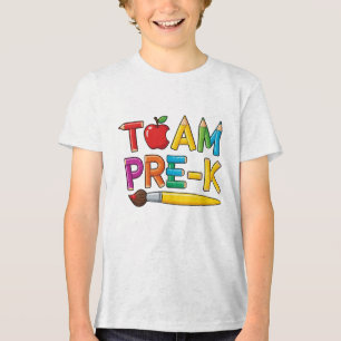 Camiseta Triblenda Equipo Pre-K Colorido Colegio