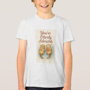 Camiseta Triblenda Eres totalmente adorable - Nueces cutáneas de colo