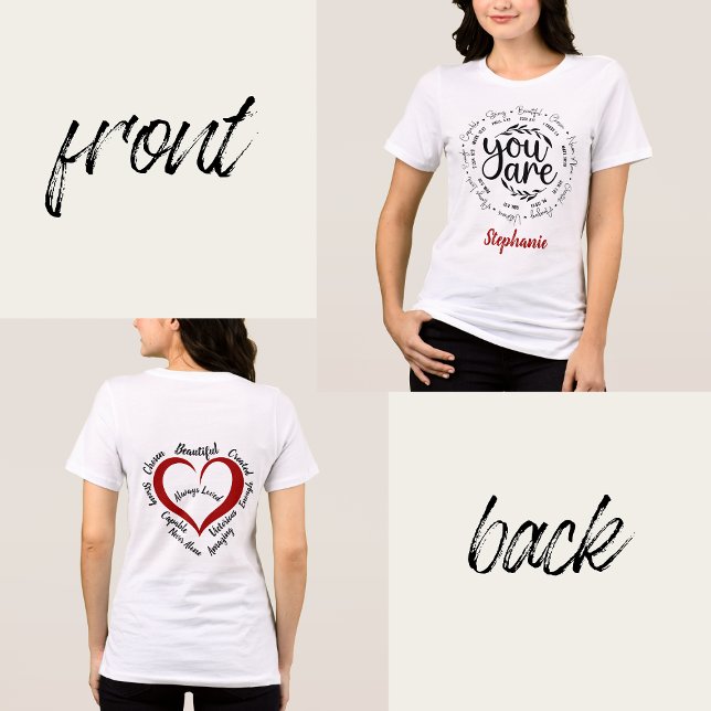 Camiseta Triblenda "Eres" versos religiosos Inspiradores de la Biblia (Subido por el creador)