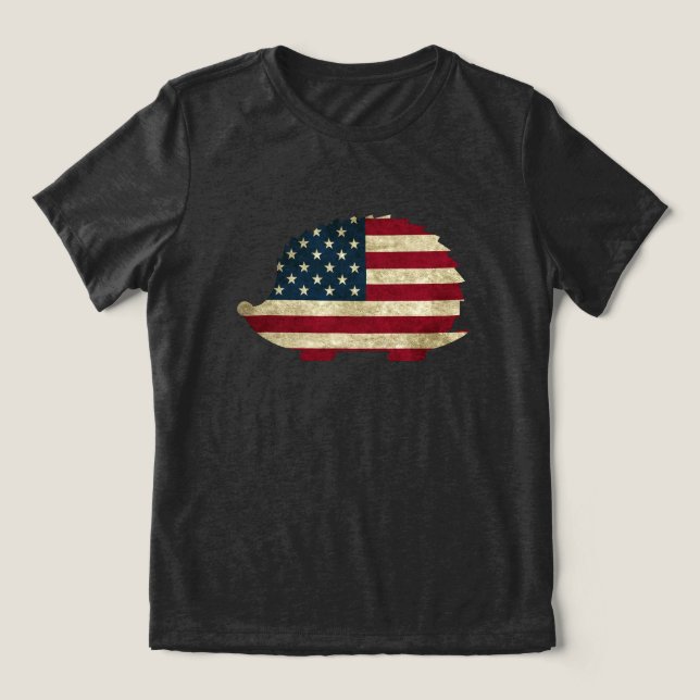 Camiseta Triblenda Erizo Americano (Diseño delantero )