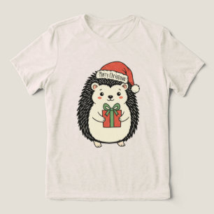 Camiseta Triblenda Erizo Lindo Feliz Navidad