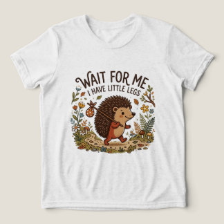 Camiseta Triblenda Erizo Viajero Adorable con Piernas Pequeñas