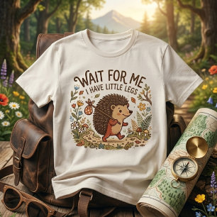 Camiseta Triblenda Erizo Viajero Adorable con Piernas Pequeñas