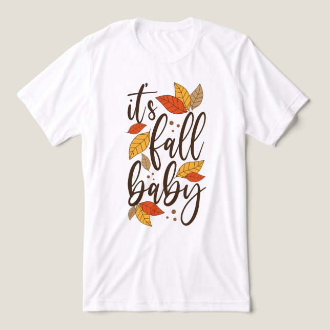 Camiseta Triblenda Es el bebé otoño (Diseño delantero )