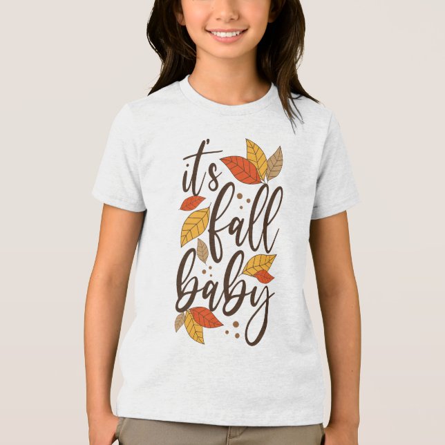 Camiseta Triblenda Es el bebé otoño (Anverso)