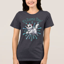 Camiseta Triblenda Es el gato blanco de la época de Zoomie