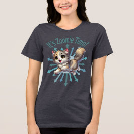 Camiseta Triblenda Es el gato de Zoomie Time Cute Tricolor