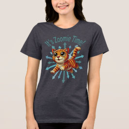 Camiseta Triblenda Es el gato del Naranja de tiempo de Zoomie