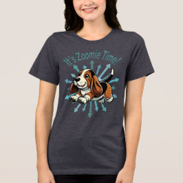 Camiseta Triblenda Es el montón de tiempo basset de Zoomie