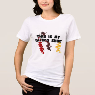 Camiseta Triblenda Es Gracioso Que Esta Es Mi Comida, Ketchup, Mustar