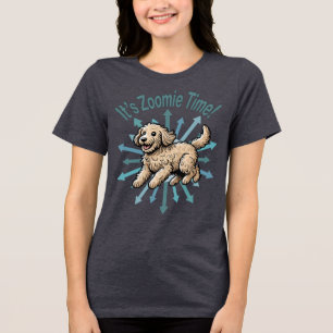 Camiseta Triblenda Es hora de Zoomie Labradoodle