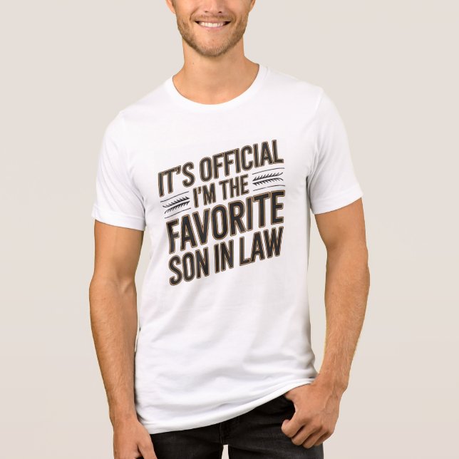 Camiseta Triblenda Es oficial. Soy el suegro favorito. (Anverso)
