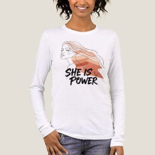 Camiseta Triblenda Es Poder - Tonos del Desierto Línea Femenina Arte