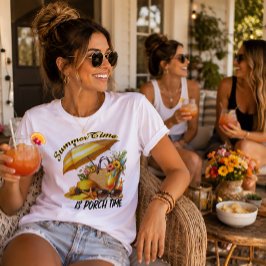 Camiseta Triblenda Es tiempo de verano es tiempo de porche