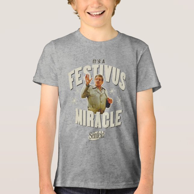 Camiseta Triblenda Es un Milagro de Festivus (Anverso)