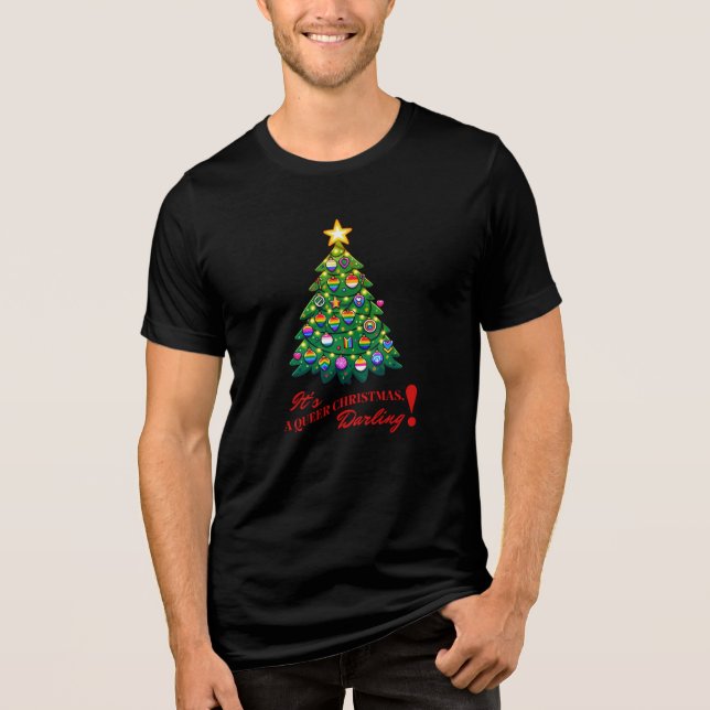 Camiseta Triblenda ¡Es un Navidad homosexual, cariño! (Anverso)
