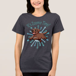 Camiseta Triblenda Es Zoomie Time Chocolate Lab