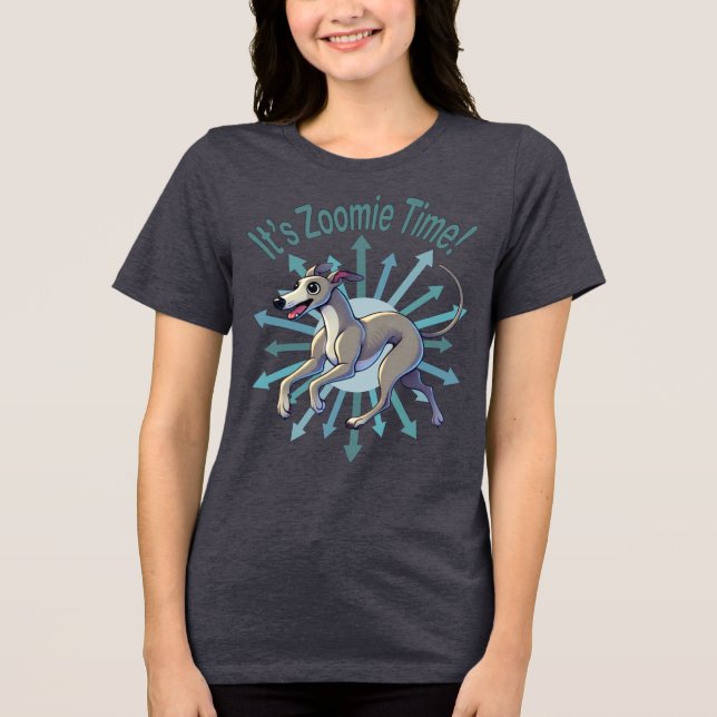 Camiseta Triblenda Es Zoomie Time Greyhound (Anverso)