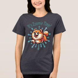 Camiseta Triblenda Es Zoomie Time Pomeranian