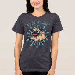 Camiseta Triblenda Es Zoomie Time Pug