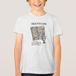 Camiseta Triblenda Esbozar la vida