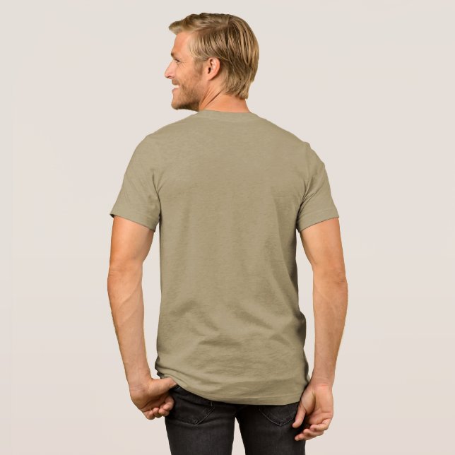 Camiseta Triblenda Esbozo caprichoso de perro triple mezcla camiseta (Detrás Completo)