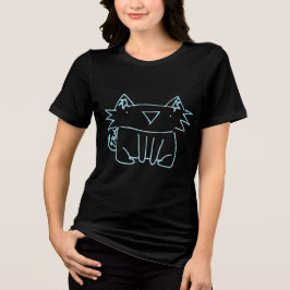 Camiseta Triblenda Esbozo de gato