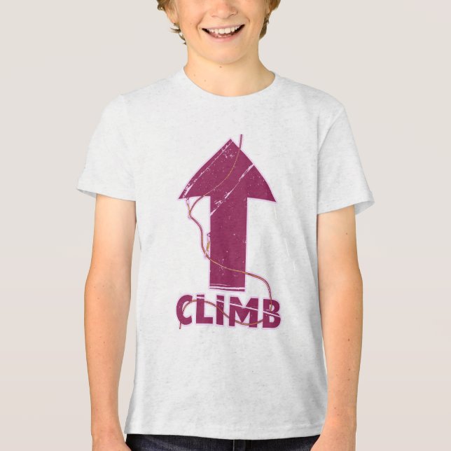 Camiseta Triblenda Escalar la cuerda de escalada (Anverso)