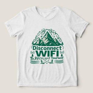 Camiseta Triblenda Escapar de la conexión digital con la naturaleza