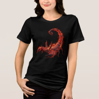Camiseta Triblenda Escorpión Ardiente Criatura Mítica Arte Fantástico