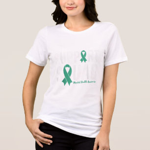 Camiseta Triblenda Escuadrón de Apoyo de la Cinta Verde para la Salud