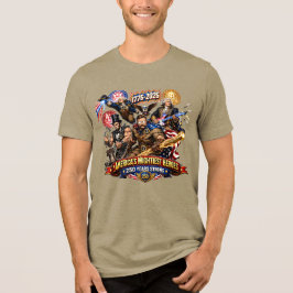 Camiseta Triblenda Escuadrón de Superhéroes de los Padres Fundadores 