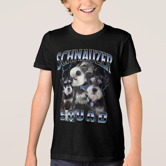 Camiseta Triblenda Escuadrón Schnauzer - Estilo de rap Bootleg (Anverso)