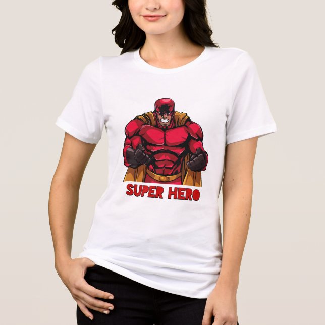 Camiseta Triblenda Escuadrón superhéroe** (Anverso)