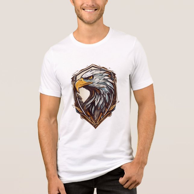 Camiseta Triblenda Escudo de águila negrita (Anverso)