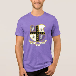 Camiseta Triblenda Escudo de Armas de Mu Phi Epsilon