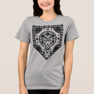 Camiseta Triblenda Escudo de Lobo Floral