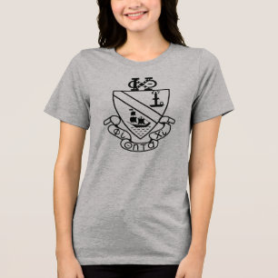 Camiseta Triblenda Escudo de Phi Chi Theta B&W