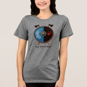 Camiseta Triblenda Escudo de vibración y ejes