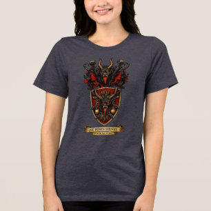 Camiseta Triblenda Escudo heráldico de Krampus Brazo de Navidad 