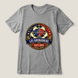 Camiseta Triblenda Escudo Vintage de Fútbol de Les Grenadiers Haití